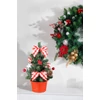 Kép 2/2 - Dekoráció MagicHome Karácsony, fenyőfa, csillaggal, 21 cm