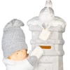 Kép 2/3 - Dekoráció MagicHome Karácsony, kisfiú postaládával, LED, 14.5x22.5x39 cm