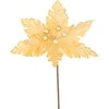 Kép 1/3 - Virág MagicHome, Karácsonyi Mikulásvirág, arany, 30 cm, virágméret: 20,5 cm