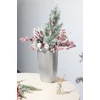 Kép 2/3 - Ág MagicHome Karácsony, bogyók tobozokkal, piros, 34 cm