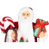 Kép 2/3 - Dekoráció MagicHome Karácsony, Mikulás, ajándékkal, piros, 45 cm
