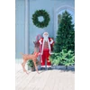 Kép 3/3 - Dekoráció MagicHome Karácsony, Mikulás, ajándékkal, piros, 120 cm