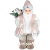 Kép 1/3 - Dekoráció MagicHome Karácsony, Mikulás, ajándékkal, rózsaszín-barna, 30 cm