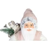 Kép 3/3 - Dekoráció MagicHome Karácsony, Mikulás, ajándékkal, rózsaszín-barna, 30 cm