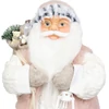 Kép 3/3 - Dekoráció MagicHome Karácsony, Mikulás, ajándékkal, rózsaszín-barna, 46 cm