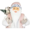 Kép 3/3 - Dekoráció MagicHome Karácsony, Mikulás, ajándékkal, rózsaszín-barna, 60 cm