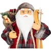 Kép 3/3 - Dekoráció MagicHome Karácsony, Mikulás, ajándékkal, piros, 60 cm