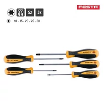 Lev Festa csavarhúzó készlet 5 részes, Trox-T, mágneses S2