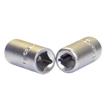 Lev Stahlberg bit-dugókulcs adapter 1/4˝négyszögű-1/4˝ hatlapfejű, mágneses, CrV, 5db