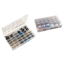 Lev bit és adapter készlet 280 részes (28 féle/10db), S2, mágneses, műanyag dobozban