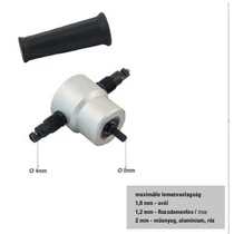 Lev lemezvágó adapter 4mm, 8mm (C/12)