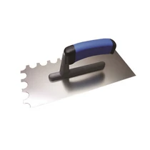 Lev Festa fogazott glettvas FÉLKÖR 280x130mm E16,inox,gumi markolat (B/12)