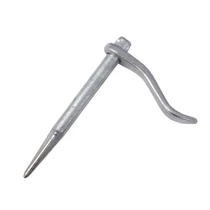 Lev kőműves kampószeg 145mm, ZN/horganyzott, kovácsolt