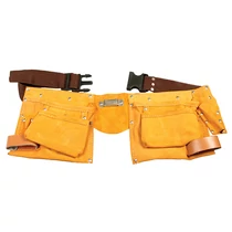 Lev ács övtáska 2 zsebes, 11 részes, bőr (B/17)