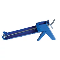 Kittkinyomó pisztoly 225 mm félzárt kék fogazott