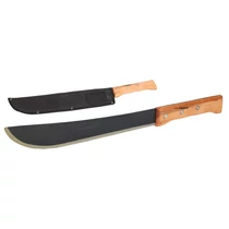 Lev bozótvágó kés 510mm, íves, kőrisfa nyél, tartóval (B/13)