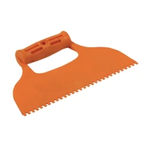 Lev műanyag spatula 6x6mm, fogazott