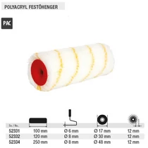 Lev Teddy festőhenger 100x6x17x12mm, Polyakryl (A/16)