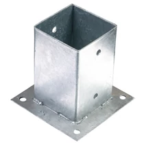 Lev oszloptalp 101x101x150mm-2mm, ZN/horganyzott