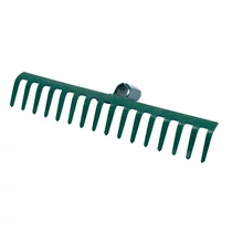 Lev gereblye 24cm, 10 fog, fém, nyél nélkül