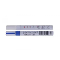 Lev alkoholos jelölőfilc, vastag hegyű, permanent marker,kerek fej,alumínium test, hőálló 80C fokig kék