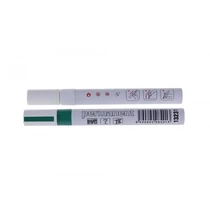 Lev alkoholos jelölőfilc, vastag hegyű, permanent marker,kerek fej,alumínium test, hőálló 80C fokig zöld