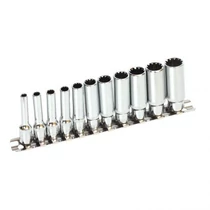 Lev dugókulcs készlet 4-13mm, 1/4", 12 részes, Drivelock, CrV (C/9)