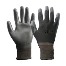 C22B PU mártott, fekete szerelőkesztyű, 6