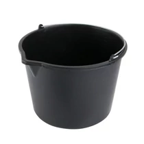 Lev kőműves vödör, műanyag, kiöntővel