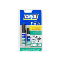 Ragasztó Ceys SPECIAL PLASTIK, nehéz műanyagokhoz, pillanatragasztó, 3 g + 4 ml