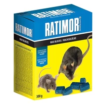 Csalétek RATIMOR® Brodifacoum wax blocks, egerekhez és patkányokhoz, 300 g, paraffin kockák