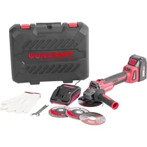 Csiszoló Worcraft CAG-S20LiBH ShareSYS, 115 mm, sarok, készlet kofferben, akkumulátorral és töltővel