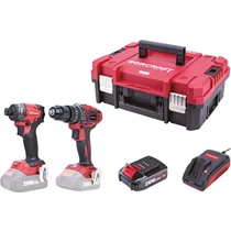 Készlet Worcraft XCUBE030 ShareSYS Toolbox, ütvecsavarozó 260 Nm, csavarhúzó 50 Nm, 2x 2.0 Ah akkumu