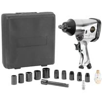 Ütvecsavarozó készlet Airtool WF-002A, kompresszorhoz, 17 részes, bőröndben