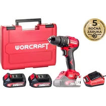 Csavarhúzó Worcraft CHD-S20LiBCM ShareSYS, 20V, 2x Li-ion 2 Ah, 1x töltő, szénkefe nélküli, SZETT
