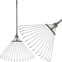 Levélgereblye Strend Pro R116-95, 15 lamellás, legyező, 950 g, fém nyél
