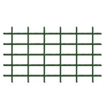 Rács Garden MEK6 145x42,5 cm, 4/4,7 mm, PVC/acél, virágtámasztó, zöld, kerti
