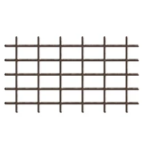 Rács Garden MEK6 145x72,5 cm, 4/4,7 mm, PVC/acél, virágtámasztó, barna, kerti