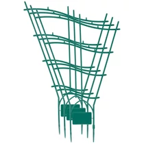 Rács Strend Pro GreenGarden, virág- és növénytámasztó, kerti, zöld, PP, 3 db-os csomag