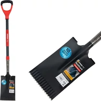 Ásó Strend Pro Premium RedShark, egyenes, üvegszálas D-nyéllel 1150 mm, 10 év garancia