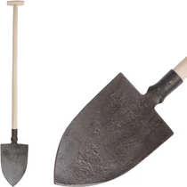 Ásó Gardex 1250 g, kovácsolt, hegyes, fa T-nyéllel