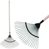 Levélgereblye Strend Pro R119.WH, 22 lamellás, 45 cm, legyező, fa nyél