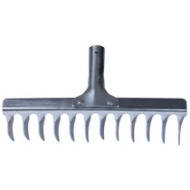 Gyepgereblye Strend Pro R108A, 12 fogú, levegőztető, gyepszellőztető, nyél nélkül