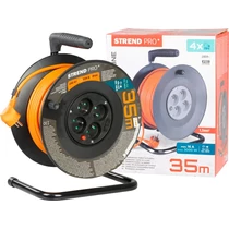 Kábel Strend Pro DG-FB04, hosszabbító, 35 m hosszúságú, dobon, 1,5 mm2 keresztmetszet