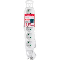 Kábel DG-F805B, 1,5 m hosszúságú, hosszabbító, fehér, 5x aljzat, new edition