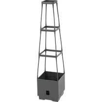 Virágcserép Strend Pro Herrison FP8018, támasztótoronnyal, 250x250x1050 mm
