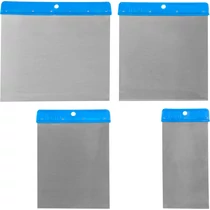 Simítókészlet Strend Pro SS082, 4 részes, Inox, rozsdamentes acél, 50-80-100-120 mm