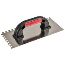 Simító Strend Pro Premium, EXC RED-Black, U-alakú műanyag nyél, 270x130 mm, 4 mm-es fogazású, 0,7 mm
