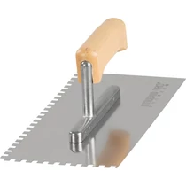 Simító Strend Pro Premium, HardWood, fa nyél, 270x130 mm, 6 mm-es fogazású, 0,7 mm, rozsdamentes acé