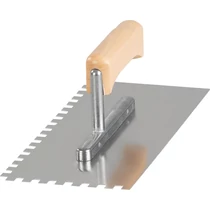 Simító Strend Pro Premium, HardWood, fa nyél, 270x130 mm, 8 mm-es fogazású, 0,7 mm, rozsdamentes acé